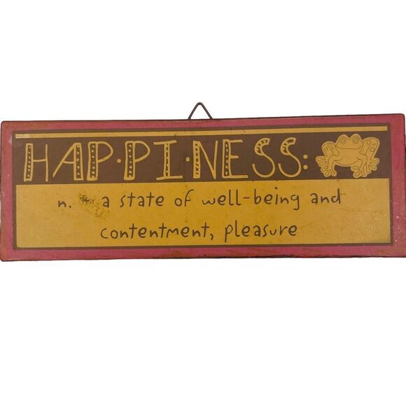 10/$25🦋 New Creative Enterprises HAPPINESS Definition Tin Wall Plaque - Picture 2 of 7